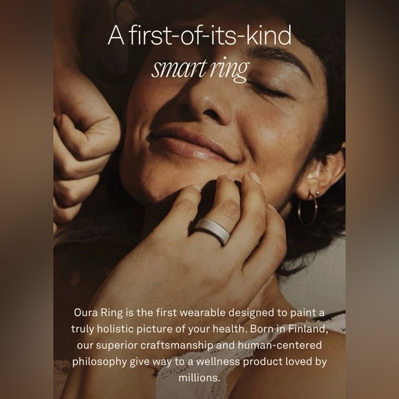 Oura Ring Gen 4 Brushed Silver Sz: 13 - Picture 7 of 9